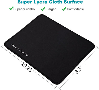 Mouse Pad,Large Gaming Mouse Pad,Extended Mousepad with Stitched Edge for Computer Keyboard,Washable Mouse Mat for Office,Home,Computer,Laptop,Black