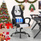 ncs Gaming Chair Massage Computer Desk Chair Adjustable PU Leather Office Chair with Massage Lumbar Support for Teens, White