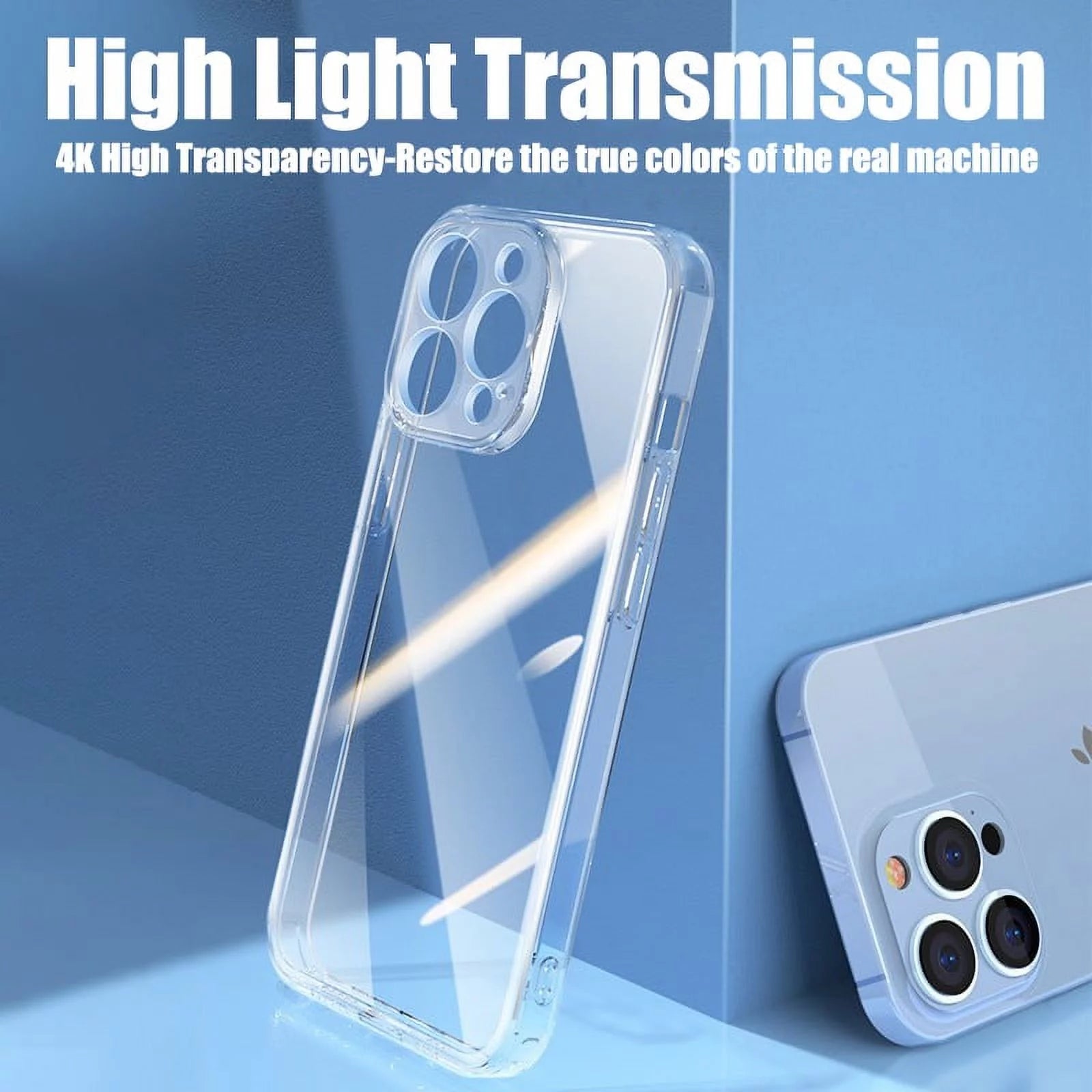 Clear Camera Protection Case for Iphone 14 13 12 11 15 Pro XS Max XR Soft TPU Silicone for Iphone 7 8 plus Back Cover Phone Case