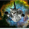 Mouse Pad Custom Design,Galaxy Fly Cat Mouse Pad Game Office Thicker Mouse Pad Decorated Mouse Pad