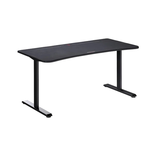 1063 Gaming Desk - 63In Computer Desk with Mouse Pad, PC Workstation with Cable Management, Home Office Gaming Table - Black