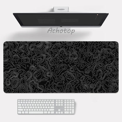 Black and White Mouse Pad Anime Gming Keyboard Mouse Pad PC Gamer Computer Rubber Japanese Mouse Pad XL Cute Office Desk Mats