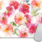 Watercolor Mousepad Floral Mouse Pad Rectangle Mouse Pad Beautiful Design Floral Mouse Pad