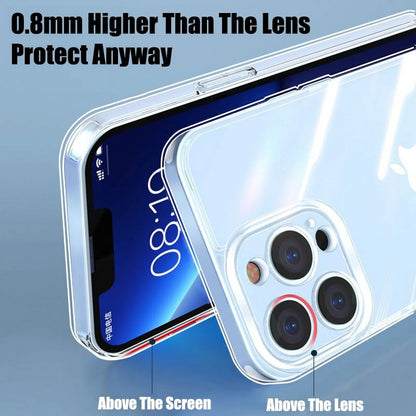 Clear Camera Protection Case for Iphone 14 13 12 11 15 Pro XS Max XR Soft TPU Silicone for Iphone 7 8 plus Back Cover Phone Case