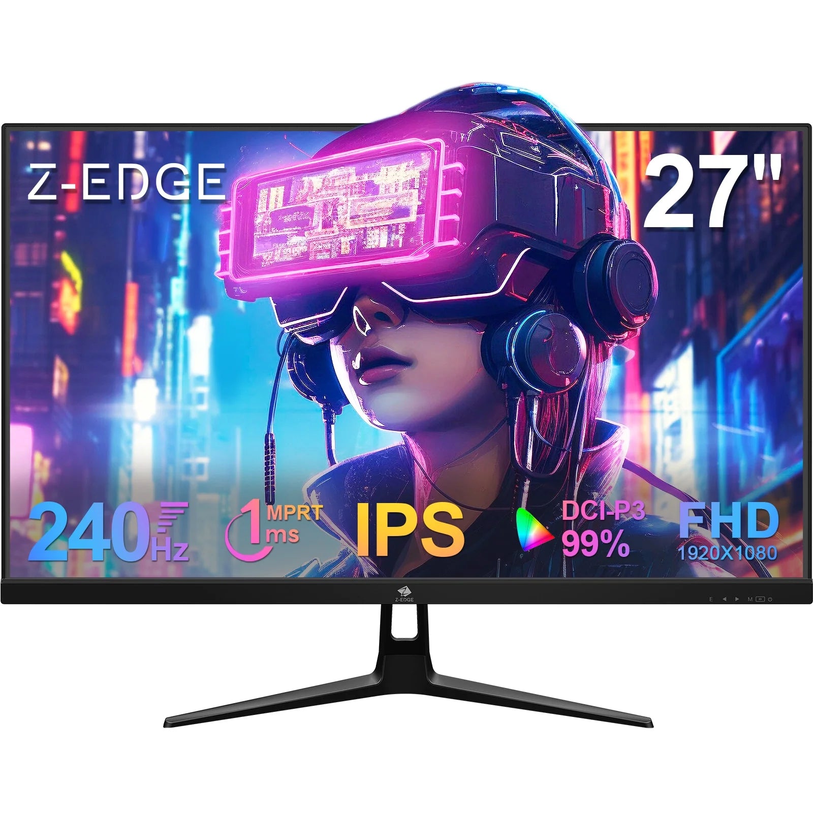 UG27PJ 27-Inch Gaming Monitor 240Hz 1Ms Full HD 1080P LED IPS Monitor HDMI & DP Port