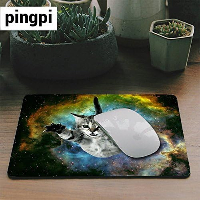 Mouse Pad Custom Design,Galaxy Fly Cat Mouse Pad Game Office Thicker Mouse Pad Decorated Mouse Pad