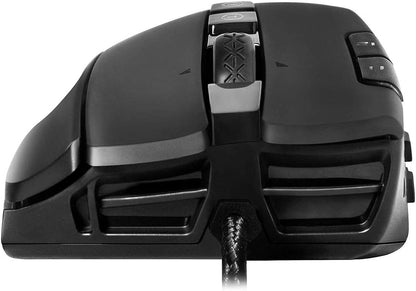 X15 MMO Gaming Mouse, 8K, Wired, Black, Customizable, 16,000 DPI, 5 Profiles, 20 Buttons, Ergonomic 904-W1-15BK-KR