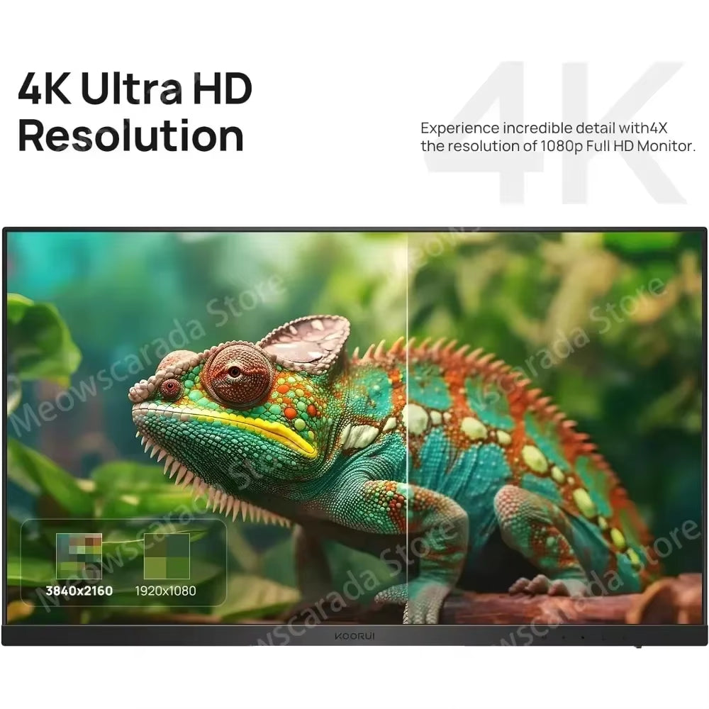 4K Monitor 27 Inch 3840 X 2160 UHD Gaming Monitor, IPS with VESA, HDR10, 90% DCI-P3, HDMI, Displayport Computer Monitor