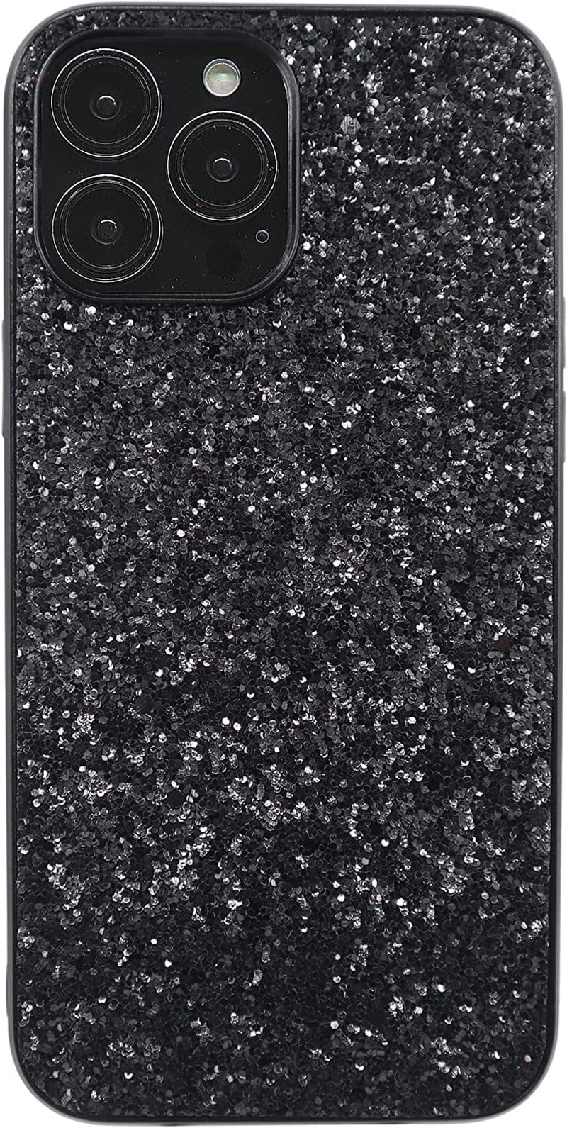 Compatible with Iphone Case,Crystal Diamond Glitter Bling Sparkly Soft Shockproof Cover for Women Girls Phone Case (Black,Iphone 14 Pro)