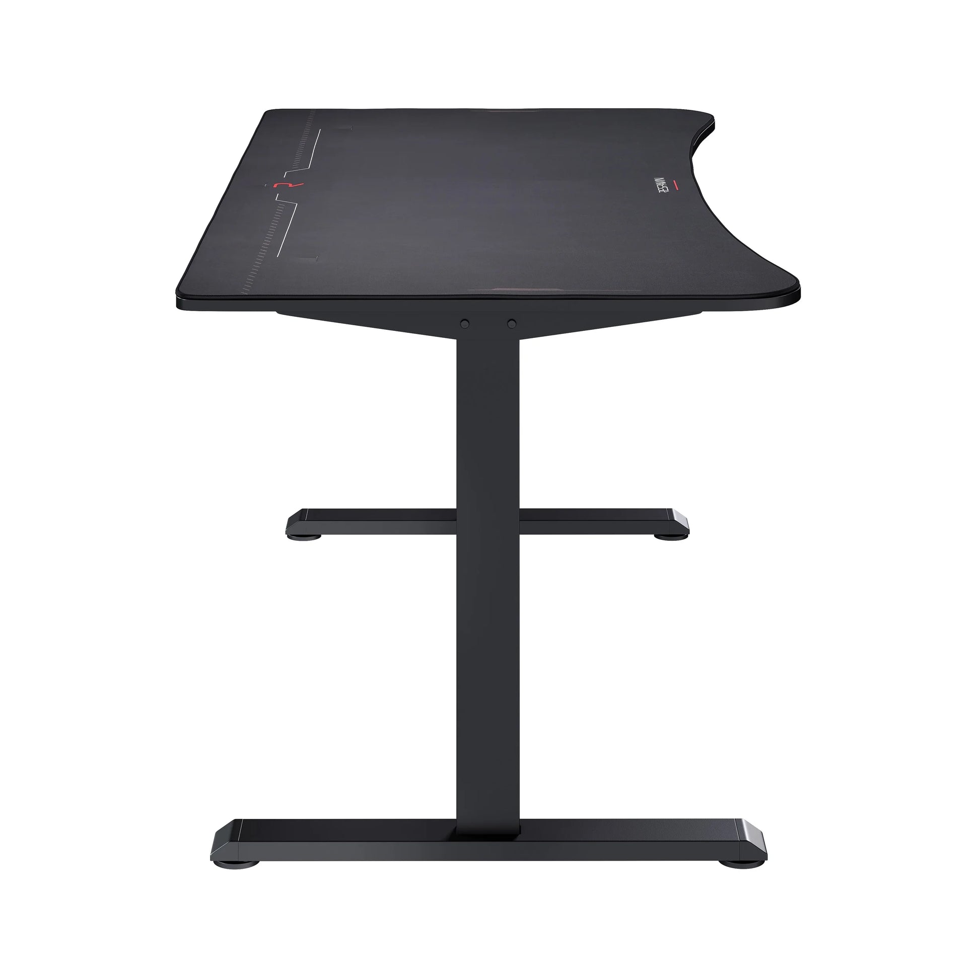 1063 Gaming Desk - 63In Computer Desk with Mouse Pad, PC Workstation with Cable Management, Home Office Gaming Table - Black